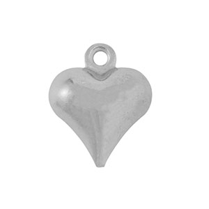 Stainless Steel - Rostfrei Stahl Anh&auml;nger Herz Silver