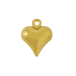 Stainless Steel - Rostfrei Stahl Anh&auml;nger Herz Gold