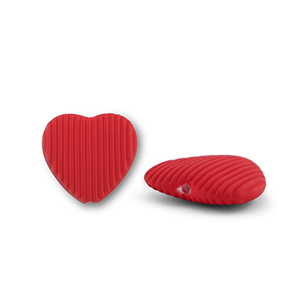 Acryl Perlen Herz Red