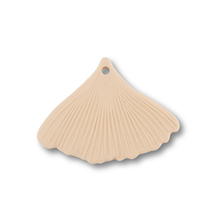 Acryl Anh&auml;nger Blatt Dark beige