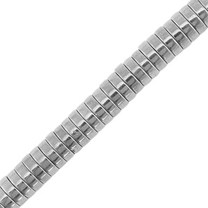 H&auml;matit Perlen Disc 6mm Silver