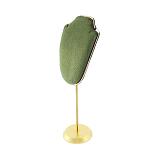 Schmuckdisplay B&uuml;ste f&uuml;r Ketten Olive green-gold