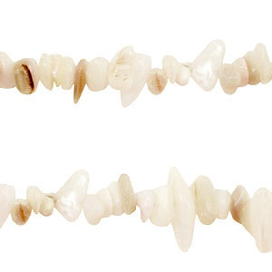 Chips Steine Perlen Off white
