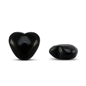 Acryl Perlen Herz Black