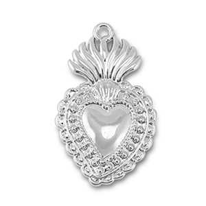 Metall Anh&auml;nger Herz Silver