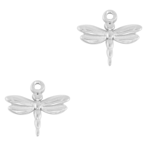 Stainless Steel - Rostfrei Stahl Anh&auml;nger Libelle Silver