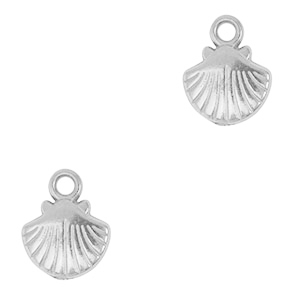 Stainless Steel - Rostfrei Stahl Anh&auml;nger Muschel Silver