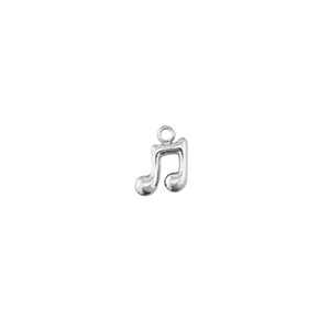 Stainless Steel - Rostfrei Stahl Anh&auml;nger Musiknote Silver