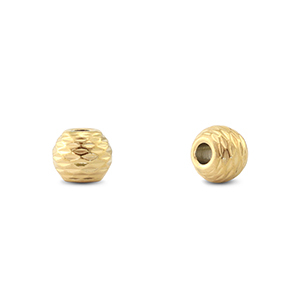 Stainless steel - Rostfrei Stahl Perlen 6mm Gold