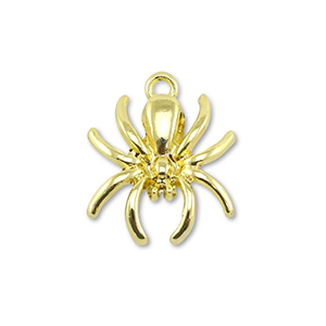 Metall Anh&auml;nger Spinne Gold