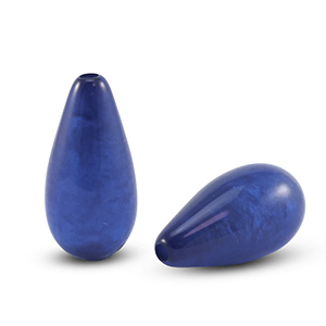 Polaris Elements Perlen tropfenform Polmo Royal blue