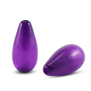 Polaris Elements Perlen tropfenform Polmo Grape purple