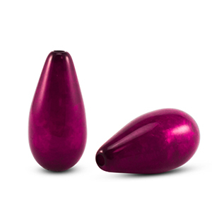 Polaris Elements Perlen tropfenform Polmo Berry wine red