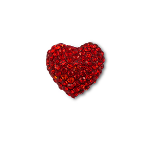 Bohemian-Perlen Herz Red