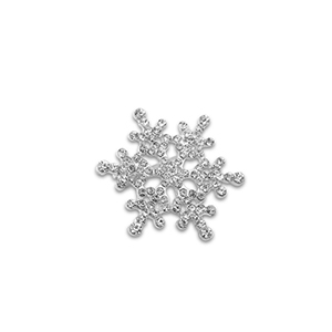 Broschen Schneeflocke Silver