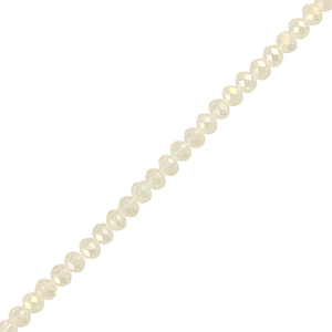 Top Glas Facett Perlen 6x4mm rondellen Transparent
