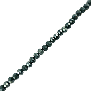 Top Glas Facett Perlen 3x2mm rondellen Dark blue