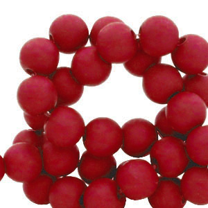 6 mm Acrylperlen Red