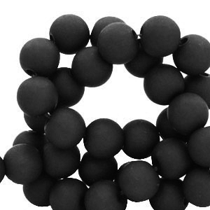 4 mm Acrylperlen Black