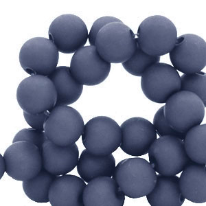 4 mm Acrylperlen Denim blue