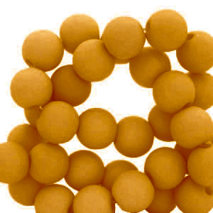 4 mm Acrylperlen Light cognac brown