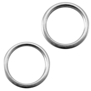 DQ Metall Ring 8x1.5mm Antik silber (Nickelfrei)