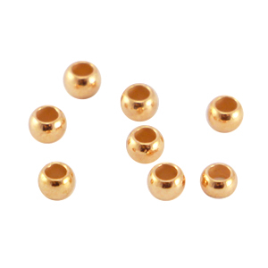 DQ Metall Quetschperlen 3mm Rosegold (Nickelfrei)