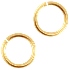 DQ Metall Bindering 8mm Gold (Nickelfrei)