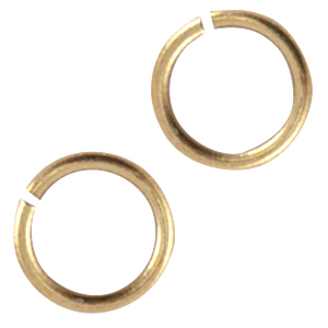 DQ Metall Bindering 5mm Antik bronze (Nickelfrei)