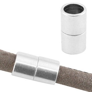 DQ Metall Magnetverschluss &Oslash;6mm Antik silber (Nickelfrei)