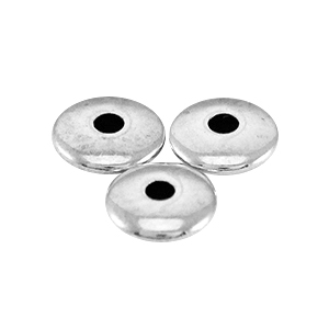 DQ Metall Perlen disc 4x1.5 mm Antik silber (Nickelfrei)