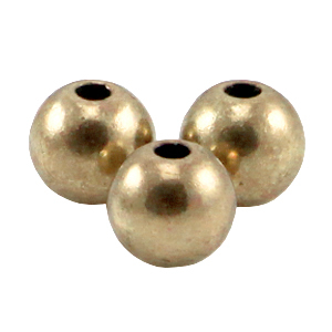 DQ Metall Perlen rund 3mm Antik bronze (nickelfrei)