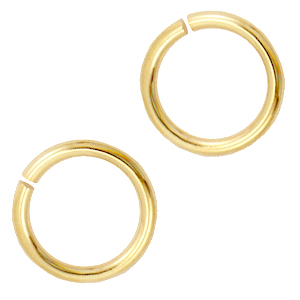 Metall Zubeh&ouml;r DQ Bindering 12mm Gold (Nickelfrei)