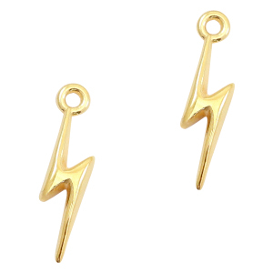 Metall Anh&auml;nger DQ Lightning Gold (Nickelfrei)