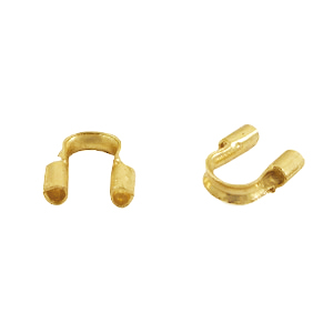 Metall Zubeh&ouml;r DQ wire guardian / Drahtschutz 5mm (&Oslash;0.56mm) Gold (nickelfrei)