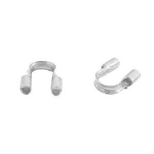 Metall Zubeh&ouml;r DQ wire guardian / Drahtschutz 5mm (&Oslash;0.56mm) Silber (nickelfrei)