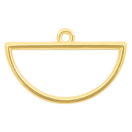 Metall Anh&auml;nger DQ halber Zirkel Gold (Nickelfrei)