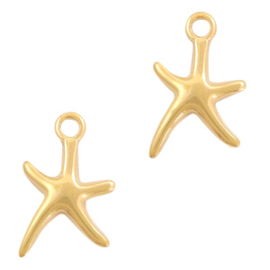 Metall Anh&auml;nger DQ Seestern Gold (Nickelfrei)