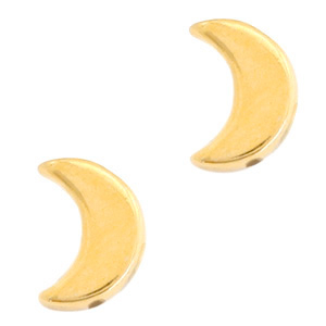 Metall Perlen DQ Mond Gold (Nickelfrei)