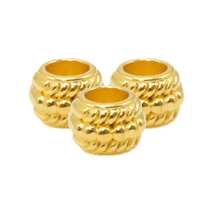 Metall Perlen DQ Deco Gold (Nickelfrei)