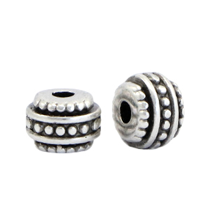 Metall Perlen DQ Deco Antik silber (Nickelfrei)