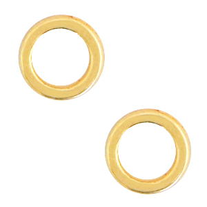 Metall Zubeh&ouml;r DQ Ring 6mm Gold (Nickelfrei)