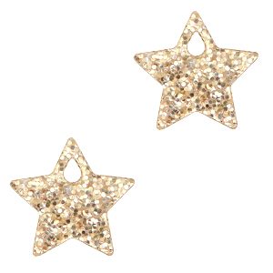 Plexx Anh&auml;nger Star Glitter Rose peach