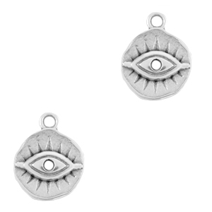 Metall Anh&auml;nger DQ Auge der Vorsehung Antik silber (Nickelfrei)