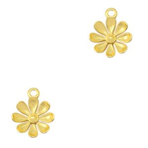Metall Anh&auml;nger DQ Blume Gold (Nickelfrei)