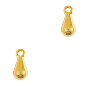 Metall Anh&auml;nger DQ Drop Gold (Nickelfrei)