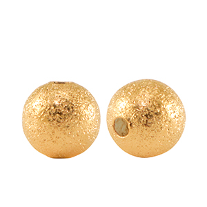 Metall Perlen DQ 8mm Gold (Nickelfrei)