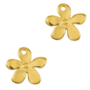 Metall Anh&auml;nger DQ Blume Gold (Nickelfrei)