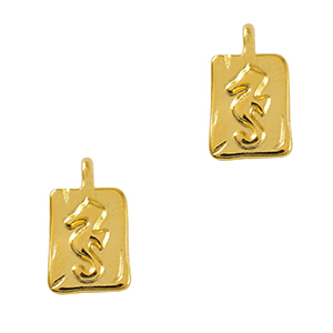 Metall Anh&auml;nger DQ Seepferdchen Gold (Nickelfrei)