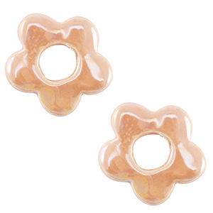 DQ Griechische Keramik Perlen Blume Blush pink